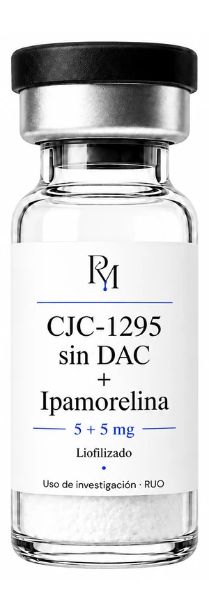 Vial de CJC-1295 + Ipamorelina sin DAC