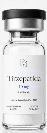 Vial de Tirzepatida liofilizado · México
