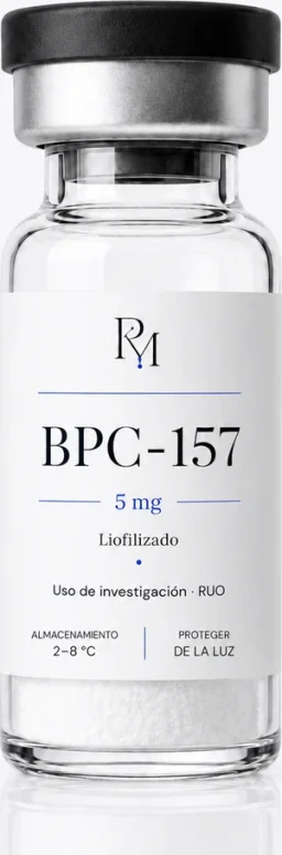 Vial de BPC-157 liofilizado · México