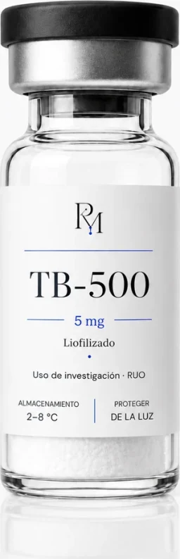 Vial de TB-500 liofilizado · México