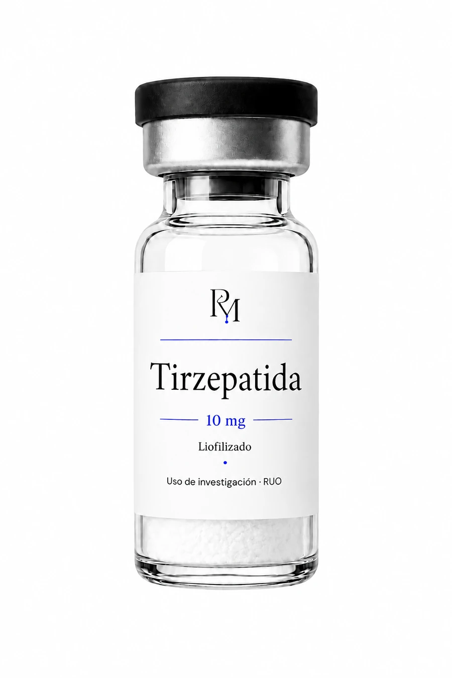 Vial de Tirzepatida liofilizado · México